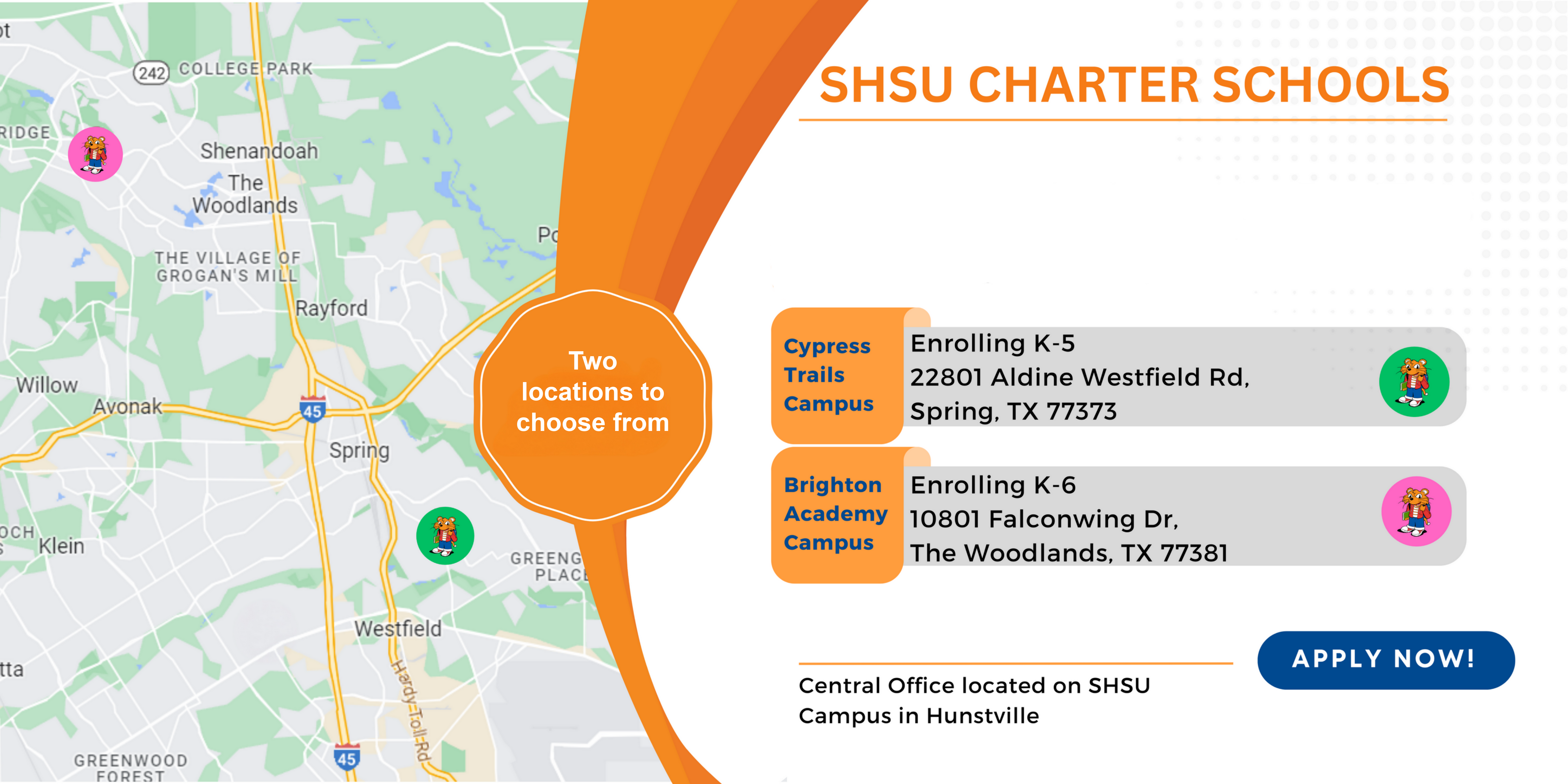 SHSU charter School 2 locations